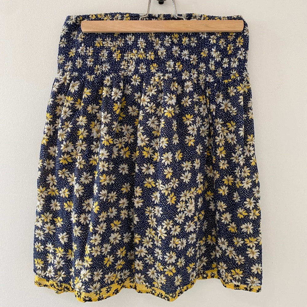 Floral cotton skirt